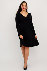 Denver Dress, Black, Bamboo