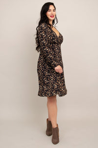 Denver Dress, Calico, Bamboo - Final Sale