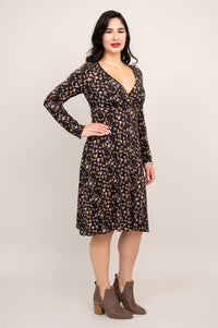 Denver Dress, Calico, Bamboo - Final Sale