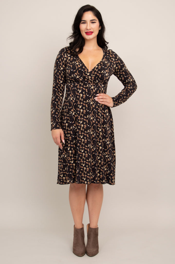 Denver Dress, Calico, Bamboo - Final Sale