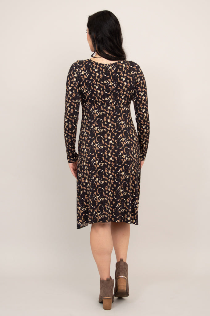Denver Dress, Calico, Bamboo - Final Sale