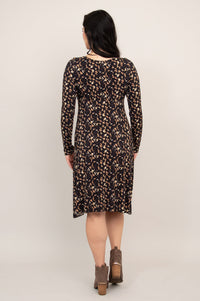 Denver Dress, Calico, Bamboo - Final Sale