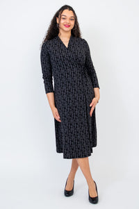 Desire Dress, Charcoal Paisley - Final Sale