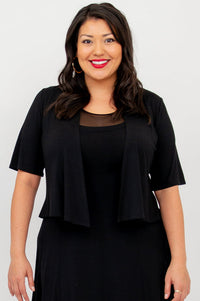 Doda Jacket, Black, Bamboo