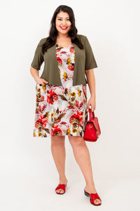 Felicia Dress, Floral Youth, Linen Bamboo - Final Sale