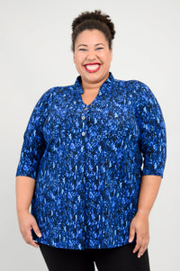 Edwina Top, Deepwater, Bamboo - Final Sale