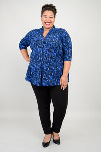 Edwina Top, Deepwater, Bamboo - Final Sale