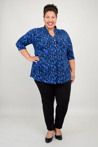Edwina Top, Deepwater, Bamboo - Final Sale
