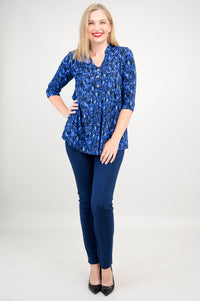 Edwina Top, Deepwater, Bamboo - Final Sale