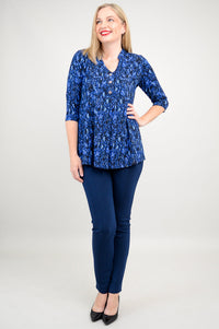 Edwina Top, Deepwater, Bamboo - Final Sale