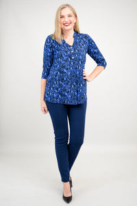 Edwina Top, Deepwater, Bamboo - Final Sale