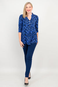 Edwina Top, Deepwater, Bamboo - Final Sale