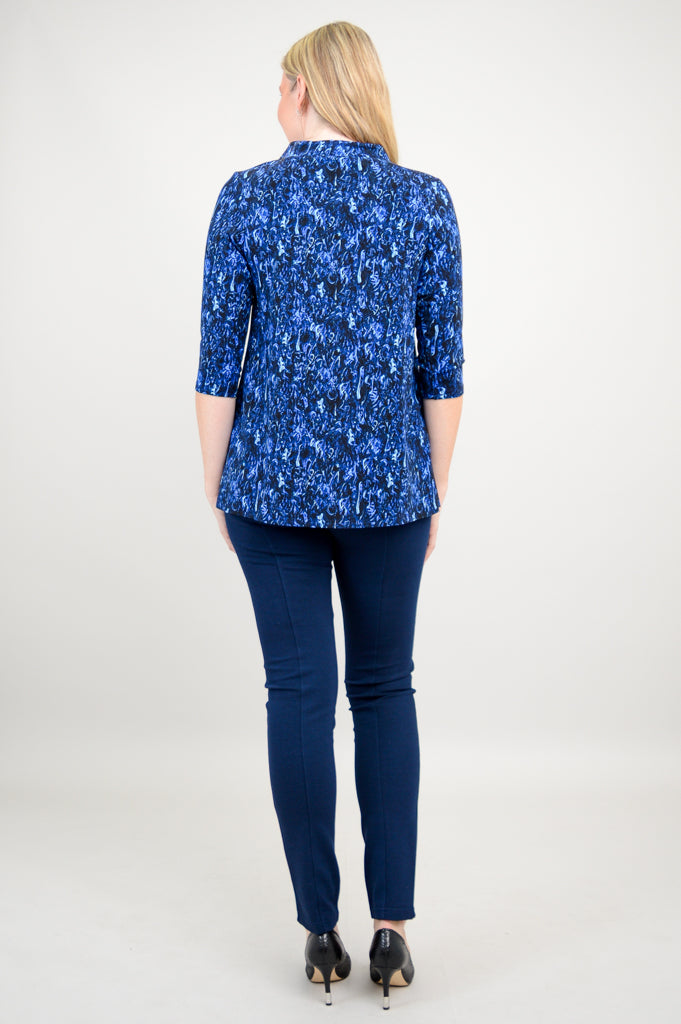 Edwina Top, Deepwater, Bamboo - Final Sale