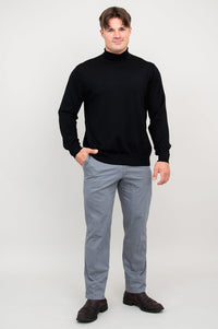Eric Sweater, Black, 100% Merino Wool