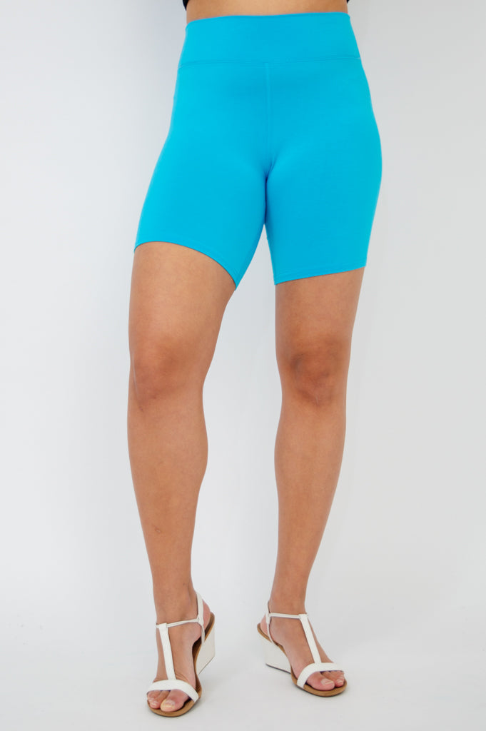 Hallie Shorts, Turquoise, Bamboo