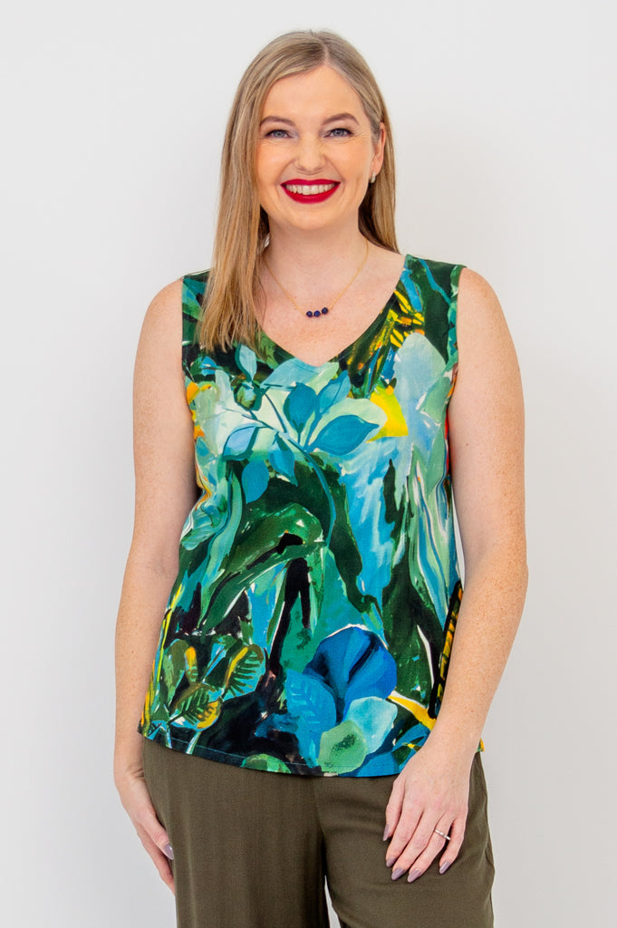 Hannah Tank, Greenroom, Linen Bamboo - Final Sale