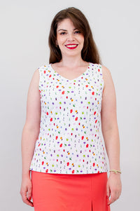 Hannah Tank, Honey, Linen Bamboo -Final Sale