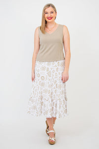 Havana Tank, Sand, Linen Bamboo