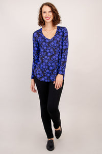 Jackie L/S Top, Snow Flower, Bamboo - Final Sale