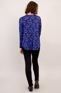 Jackie L/S Top, Snow Flower, Bamboo - Final Sale
