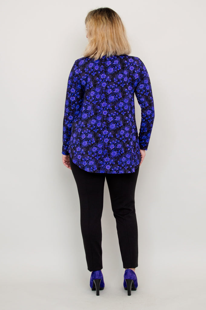Jackie L/S Top, Snow Flower, Bamboo - Final Sale
