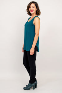 Jazz Tank, Teal, Bamboo