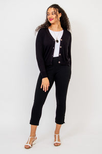 Jessica Sweater, Black, Bamboo Cotton