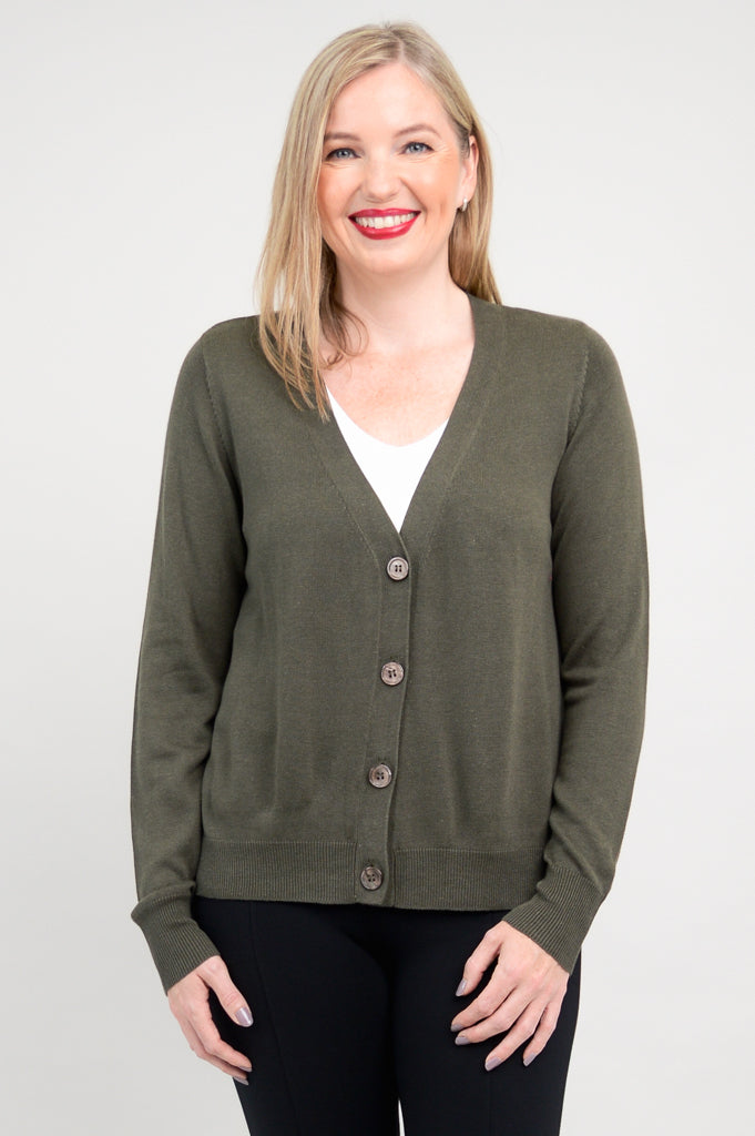 Jessica Sweater, Khaki, Bamboo Cotton