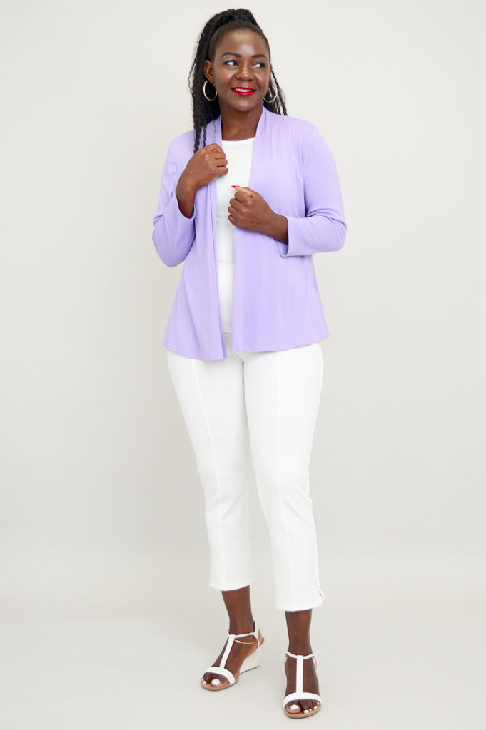 Kathy Jacket, Lavender, Bamboo - Final Sale