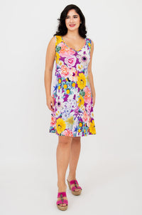 Lanai Sleeveless Midi Dress, Francisco, Bamboo - Final Sale