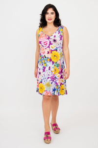 Lanai Sleeveless Midi Dress, Francisco, Bamboo - Final Sale