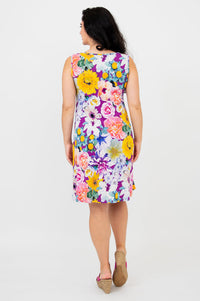 Lanai Sleeveless Midi Dress, Francisco, Bamboo - Final Sale
