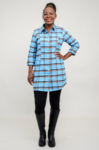 Larissa Tunic, Peko Plaid, Cotton Flannel - Tent Sale