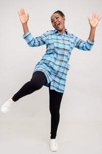 Larissa Tunic, Peko Plaid, Cotton Flannel - Tent Sale