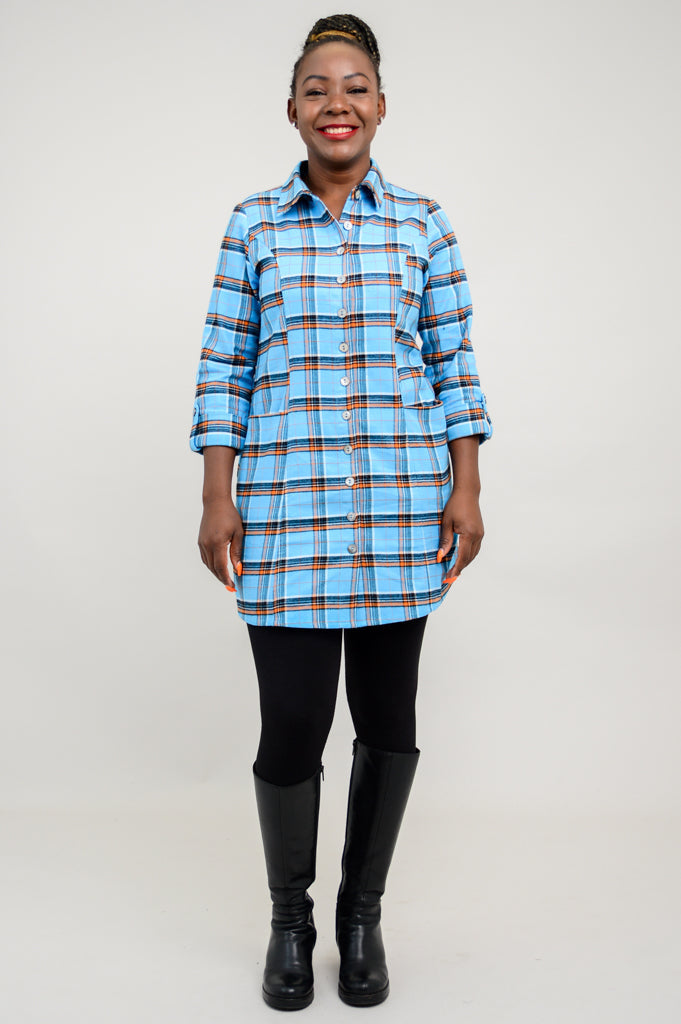 Larissa Tunic, Peko Plaid, Cotton Flannel - Tent Sale