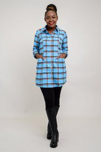Larissa Tunic, Peko Plaid, Cotton Flannel - Tent Sale