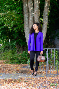 Chopra Jacket, Violet, Bamboo - Final Sale