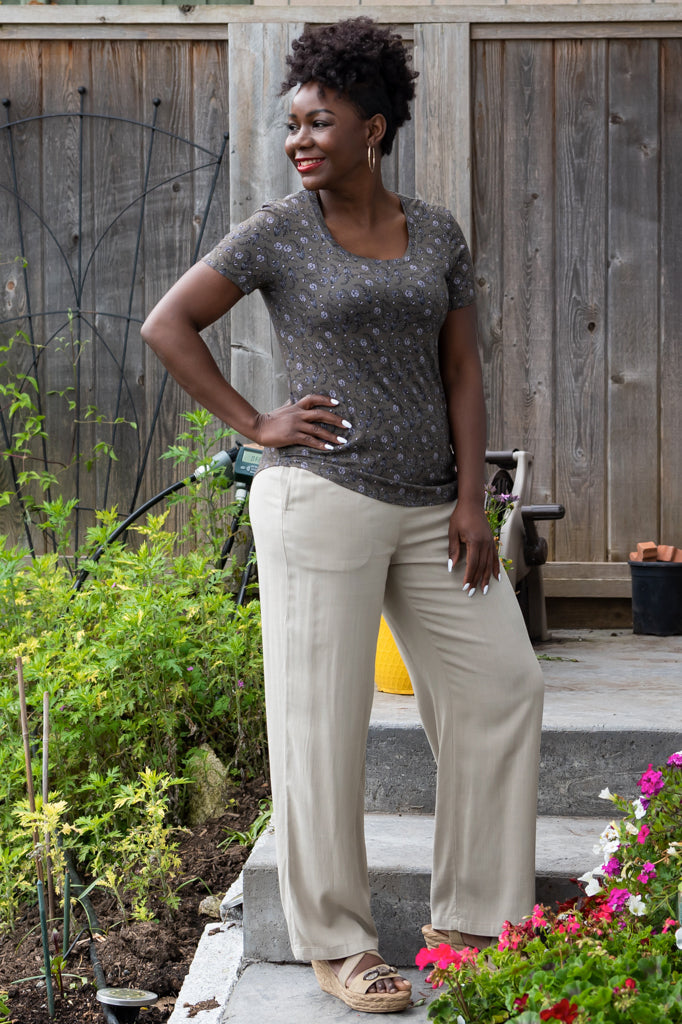 Tessa Tee, Daffodils, Bamboo - Final Sale
