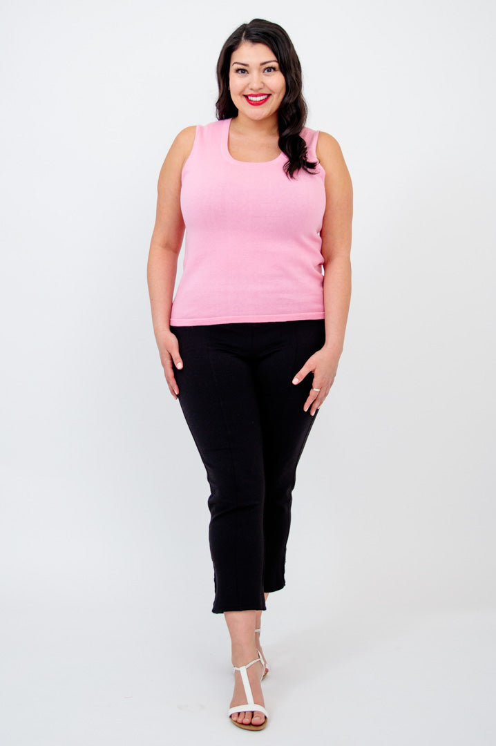 Melanie Tank, Pink, Cotton - Final Sale