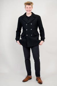 Mens Peacoat, Black