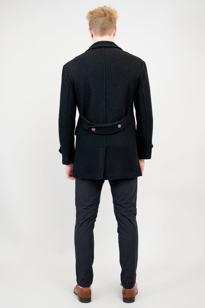 Mens Peacoat, Black
