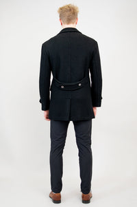 Mens Peacoat, Black