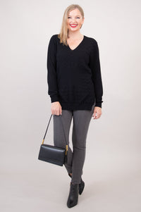 Muni Sweater, Black, Cotton - Final Sale
