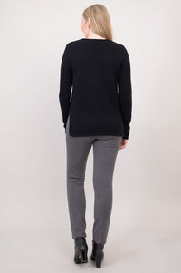 Muni Sweater, Black, Cotton - Final Sale