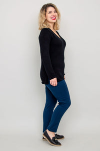 Muni Sweater, Black, Cotton - Final Sale