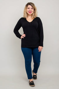 Muni Sweater, Black, Cotton - Final Sale
