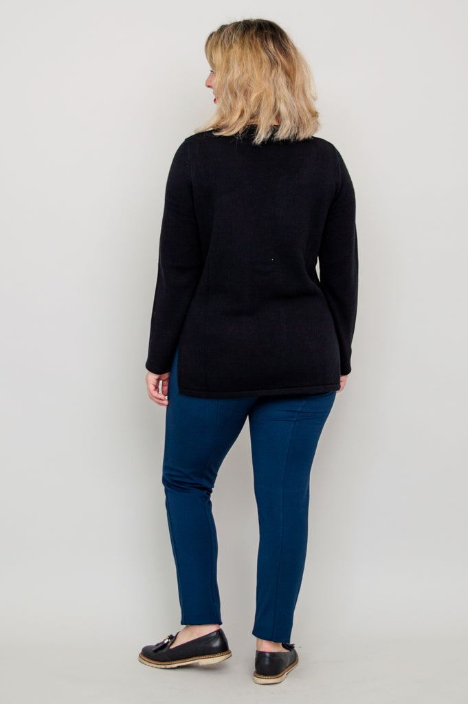 Muni Sweater, Black, Cotton - Final Sale