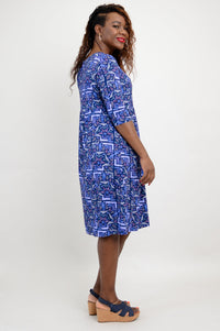 Nelly 3/4 Sleeve Dress, Motoca, Bamboo- Final Sale
