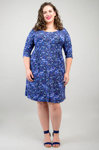Nelly 3/4 Sleeve Dress, Motoca, Bamboo- Final Sale