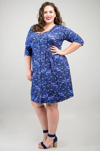 Nelly 3/4 Sleeve Dress, Motoca, Bamboo- Final Sale